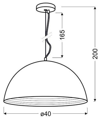 Lampa wisząca Amalfi metalowa kula do salonu miedziana 1xE27 Candellux