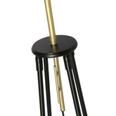 Lampa podłogowa Tegola trójnóg z abażurem do salonu 1-punktowa