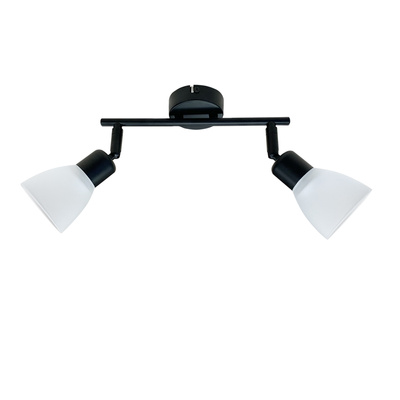 Lampa sufitowa Costa listwa ze szklanymi kloszami regulowana 2-punktowa