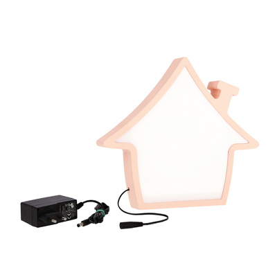 Lampka House IQ Kids do pokoju dziecięcego LED różowa zintegrowana