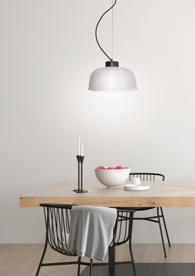 Lampa wisząca Liverpool Ledea szklana do jadalni nad stół pojedyncza E27