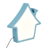 Lampka House IQ Kids domek LED do pokoju dziecięcego niebieska