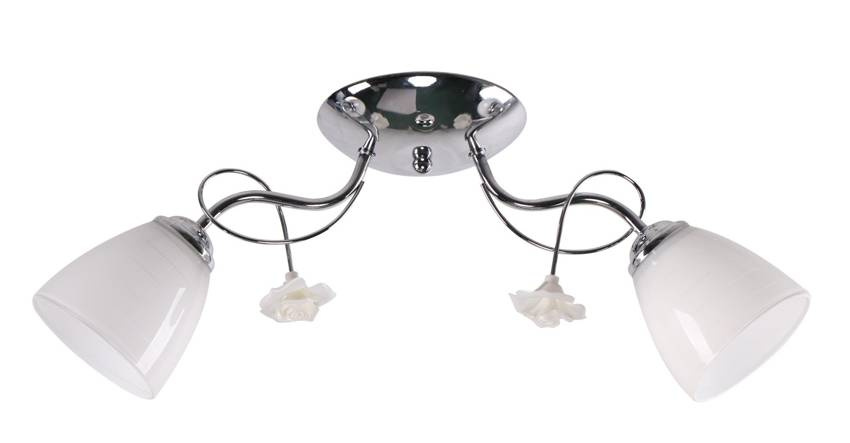 Lampa sufitowa Ariam ze szklanymi kloszami 2-punktowa do salonu