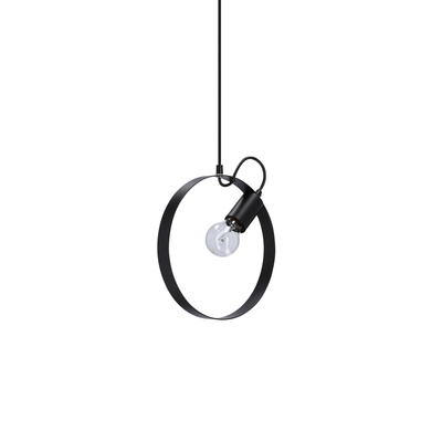 Lampa wisząca Nexo czarna metalowa pojedyncza do salonu E27
