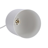 Lampa wisząca Oss Ledea owalna biała do jadalni nad stół 1xE27 metalowa