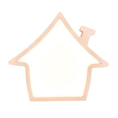 Lampka House IQ Kids do pokoju dziecięcego LED różowa zintegrowana