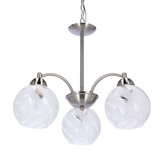 baida lampa wisząca satynowa klosz matowo transparentny 33-16409