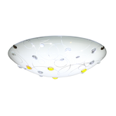 Plafon Floki okrągły 30 cm biały do salonu kuchni łazienki E27