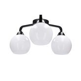 Lampa sufitowa Caldera ze szklanymi kloszami 3-punktowa do kuchni