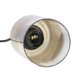Lampa wisząca Aspra podwójna szklane klosze bursztynowe do kuchni i jadalni