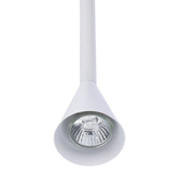 Lampa wisząca tuba Tucson biała metalowa GU10 regulowana wysokość