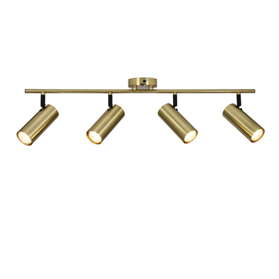 Lampa sufitowa Colly złota listwa regulowana 4-punktowa do salonu