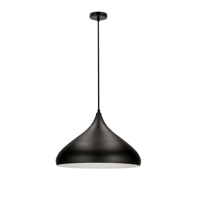 Lampa wisząca Viborg czarna metalowa 42cm do jadalni nad stół 1xE27