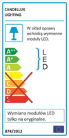 Plafon LED Lux kwadratowy biały 29 cm 16W 6500K do łazienki