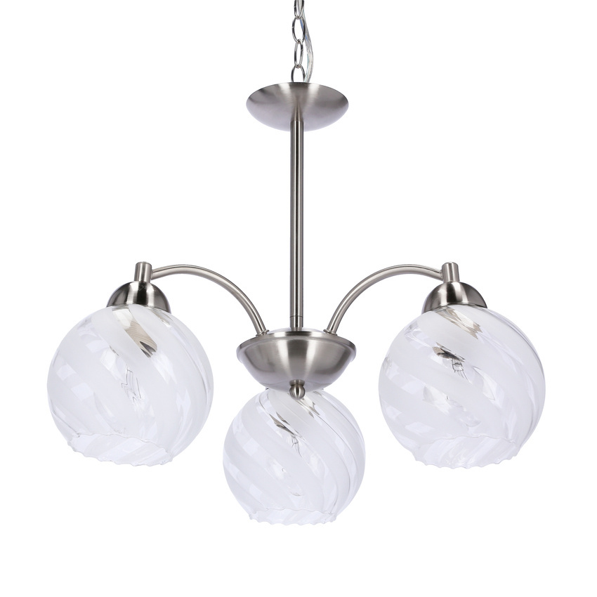 baida lampa wisząca satynowa klosz matowo transparentny 33-16409
