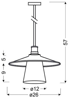 Lampa wisząca Loft czarna matowa z białym kloszem metalowa do salonu E27