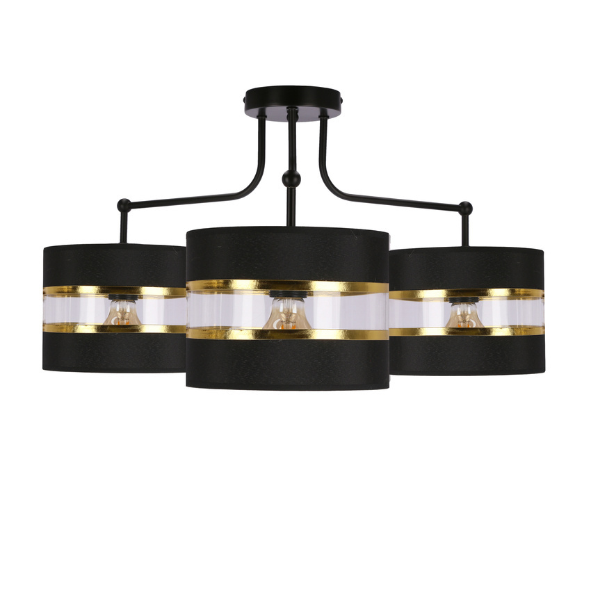 Lampa sufitowa Andy z abażurami 3-punktowa do salonu