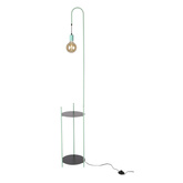 Lampa podłogowa Walk z półką do salonu 1-punktowa metalowa