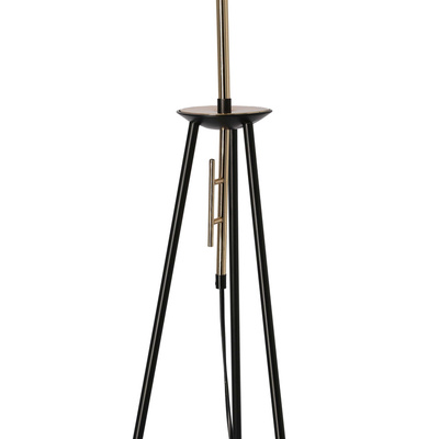 Lampa podłogowa Taflo trójnóg z abażurem do salonu 1-punktowa E27