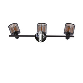 Lampa sufitowa Canabera listwa ze szklanymi kloszami regulowana 3-punktowa