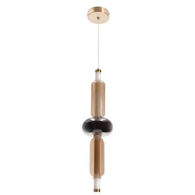 Lampa wisząca Kelly szklana złota pojedyncza do salonu LED 8W 2700K