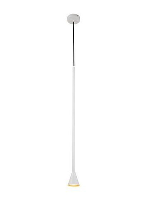 Lampa wisząca tuba Tucson biała metalowa GU10 regulowana wysokość