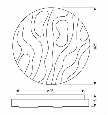 Plafon LED Nevada do łazienki okrągły biały 29 cm 4000K 15W