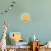 Kinkiet Balloon IQ kids do pokoju dziecięcego z półką LED zintegrowaną