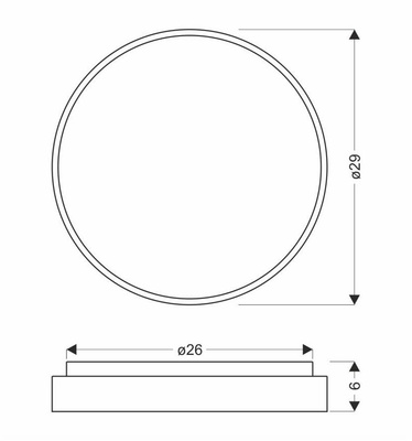 Plafon LED Texas okrągły 29 cm 4000K biały IP20