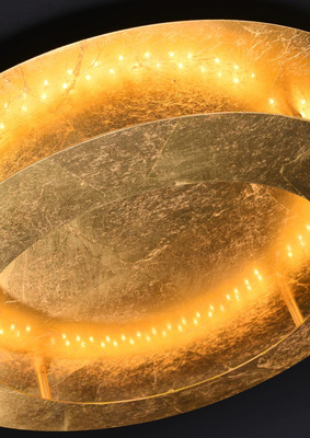 Plafon LED Merle okrągły 40 cm 3000K złoty IP20