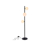 Lampa podłogowa Kama klasyczna z kloszem 3-punktowa do salonu