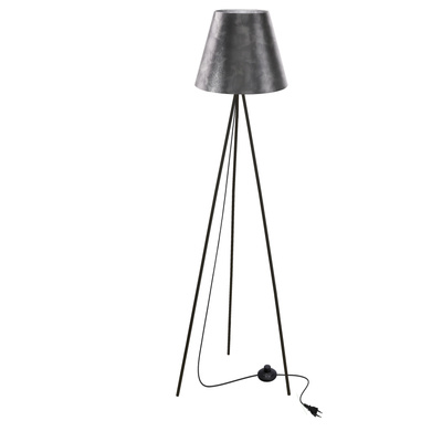 Lampa podłogowa PLATINO trójnóg z abażurem do salonu 1-punktowa
