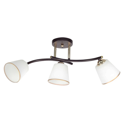 Lampa sufitowa Greco ze szklanymi kloszami 3-punktowa do salonu