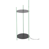 Lampa podłogowa Walk z półką do salonu 1-punktowa metalowa