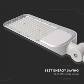50W Lampa uliczna LED z czujnikiem i regulowanym uchwytem / Chip SAMSUNG / Barwa:4000K / Obudowa: Szara