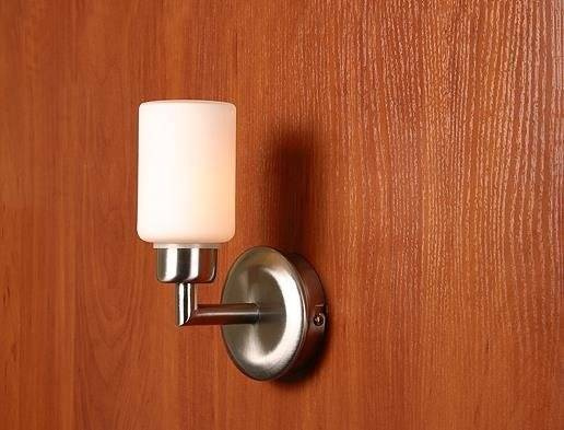 Kinkiet Mirror łazienkowy szklany klosz nikiel mat do łazienki G9 40W