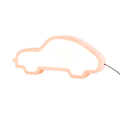 Lampka Car IQ Kids samochód LED do pokoju dziecięcego nocna różowa