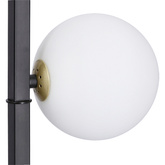 Lampa podłogowa Kama klasyczna z kloszem 3-punktowa do salonu