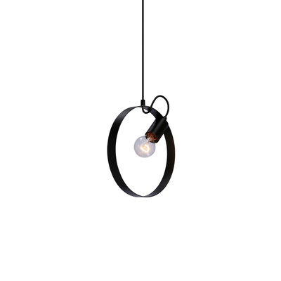 Lampa wisząca Nexo czarna metalowa pojedyncza do salonu E27