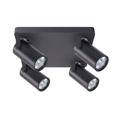 Lampa sufitowa Gary spot regulowana 4-punktowa metalowa do salonu