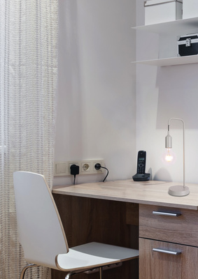 Lampka nocna Laren Ledea szara metalowa industrialna E27