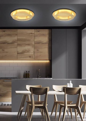 Plafon LED Merle okrągły 40 cm 3000K złoty IP20