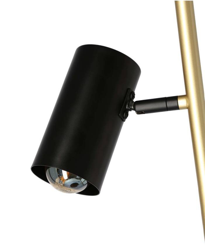 Lampa podłogowa Perret z półką do salonu 1-punktowa metalowa