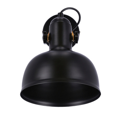 Kinkiet czarny/drewniany regulowany lampa E27 40W Reno 21-76748