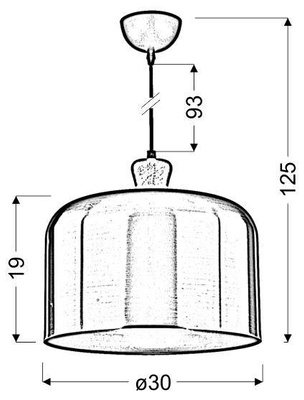 Lampa wisząca Dictoria metalowy klosz brązowy do salonu i jadalni E27 pojedyncza