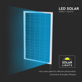 50W Solarna lampa uliczna / Barwa:4000K / Obudowa: Czarna