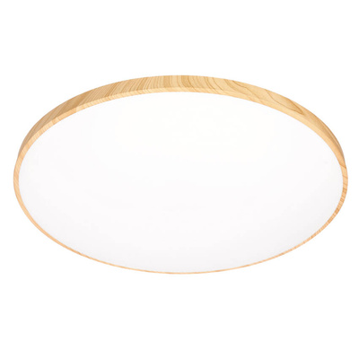 Plafon LED TENS okrągły 59 cm zmienna barwa światła 3000-6000K brązowy na pilota