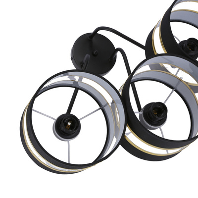 Lampa sufitowa Andy z abażurami 3-punktowa do salonu