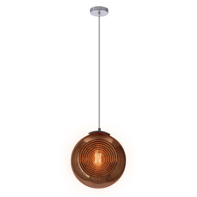 Lampa wisząca Club szklana kula do salonu 1-punktowa E27 nowoczesna