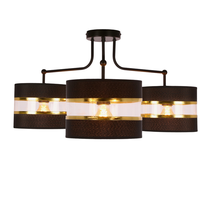 Lampa sufitowa Andy z abażurami 3-punktowa do salonu